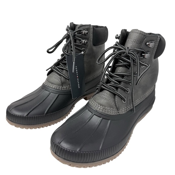 Tommy Hilfiger Men\'s Size 10 Colins2 Duck Boots Dark Grey Shoes NEW main image 12